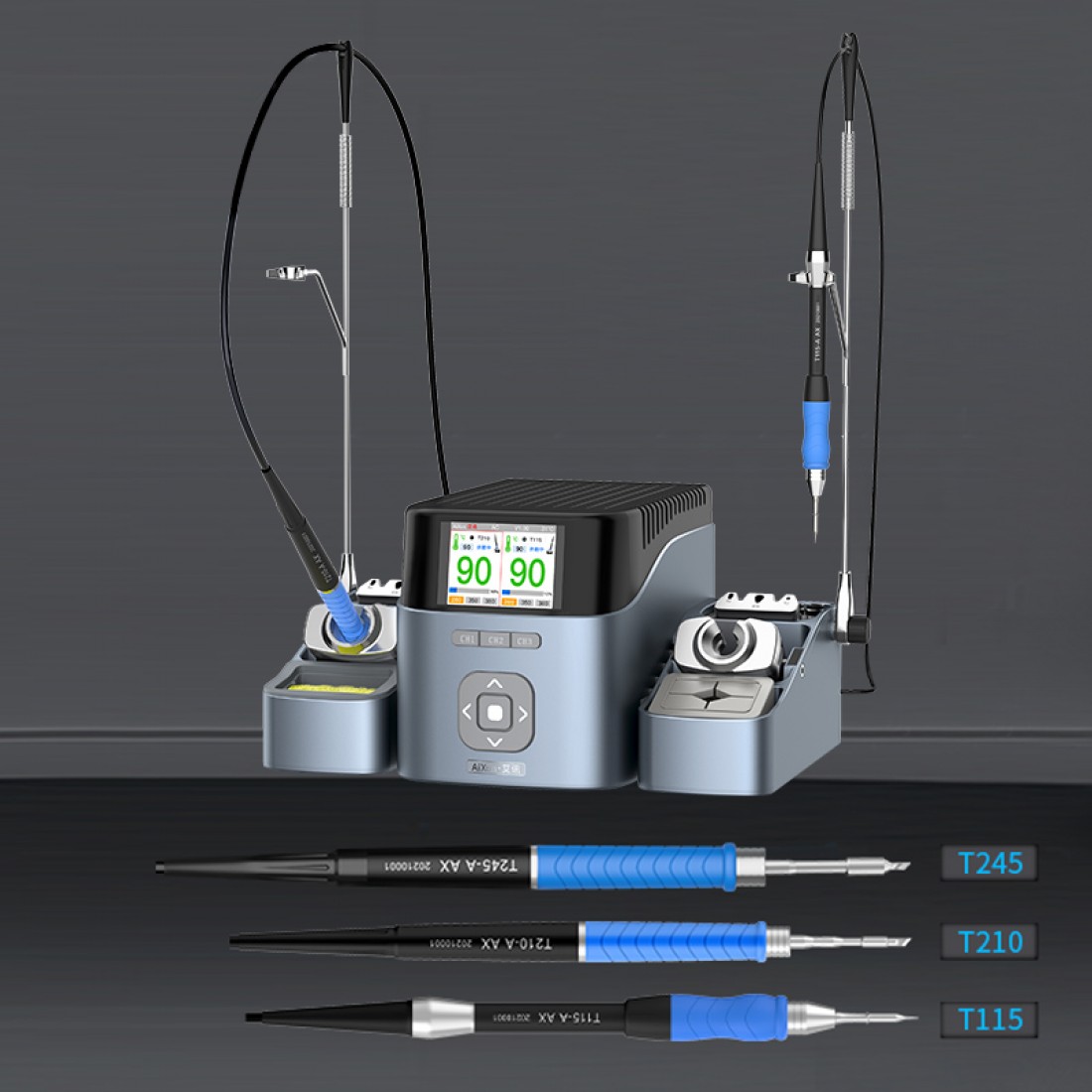 Jcid Aixun T D Dual Channel Intelligent Soldering Station With C